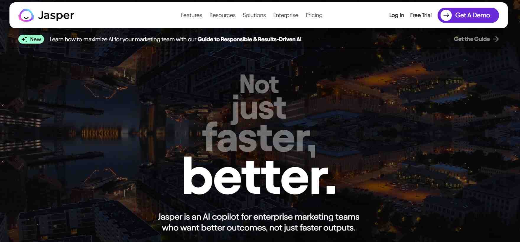  Jasper-ai-homepage è la pagina principale di Jasper AI. 