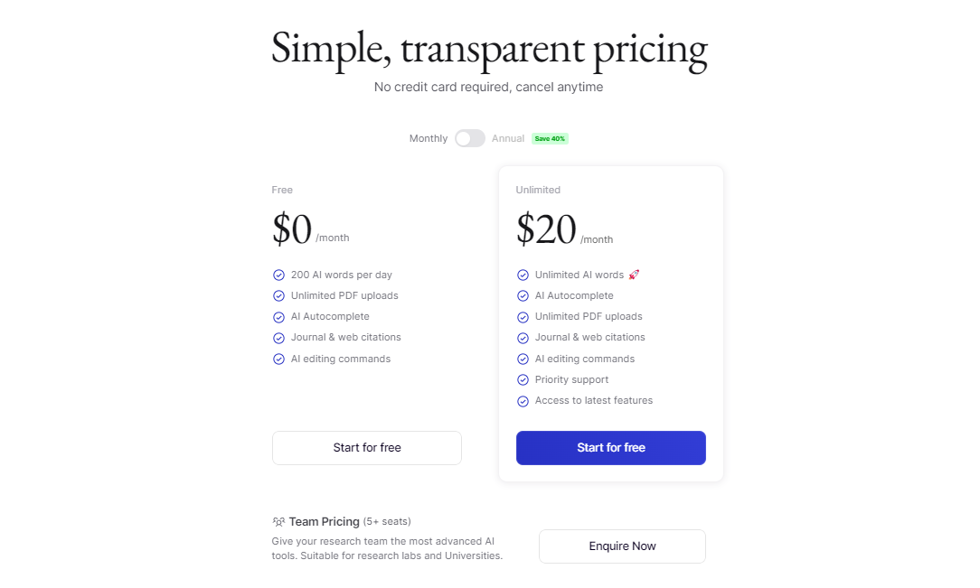 Jenni-AI-Pricing-and-Plans-only-2-plans