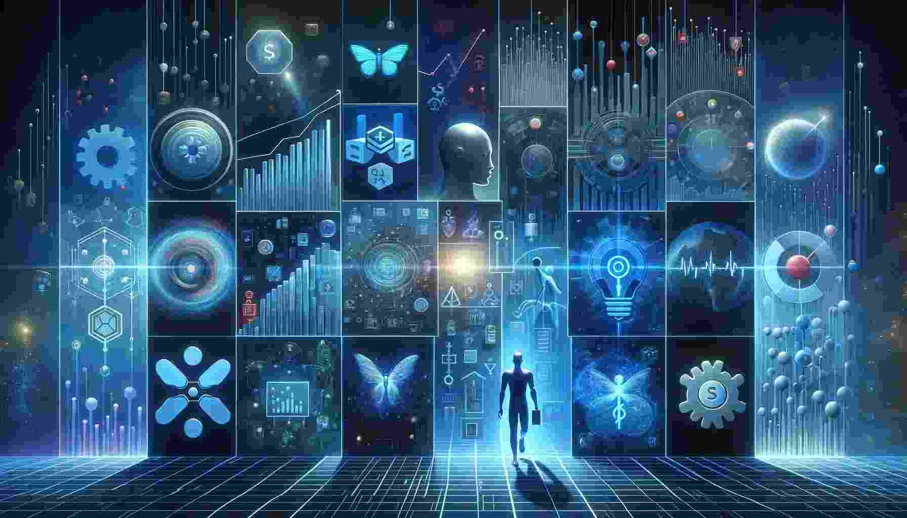  Legado-Influência-Inteligência Artificial Azul Profundo 