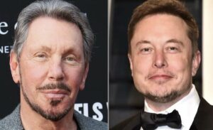 Larry Ellison and Elon Musk collaborating to bring AI to farming