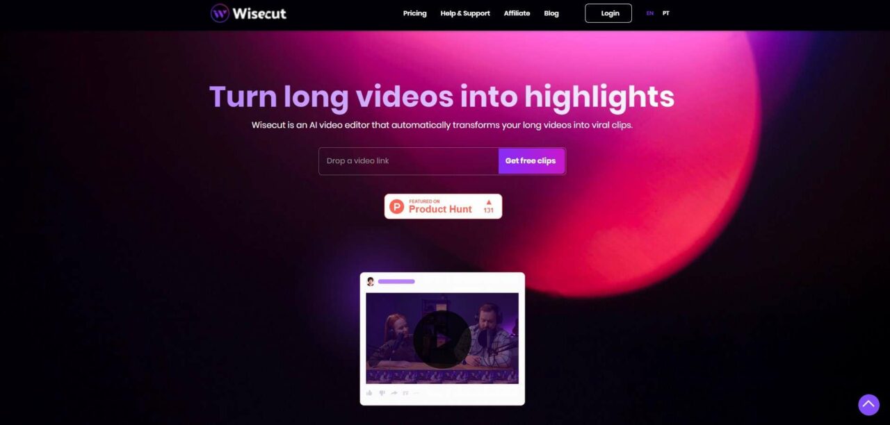  Wisecut è il migliore sistema di editing video basato su storyboard. 