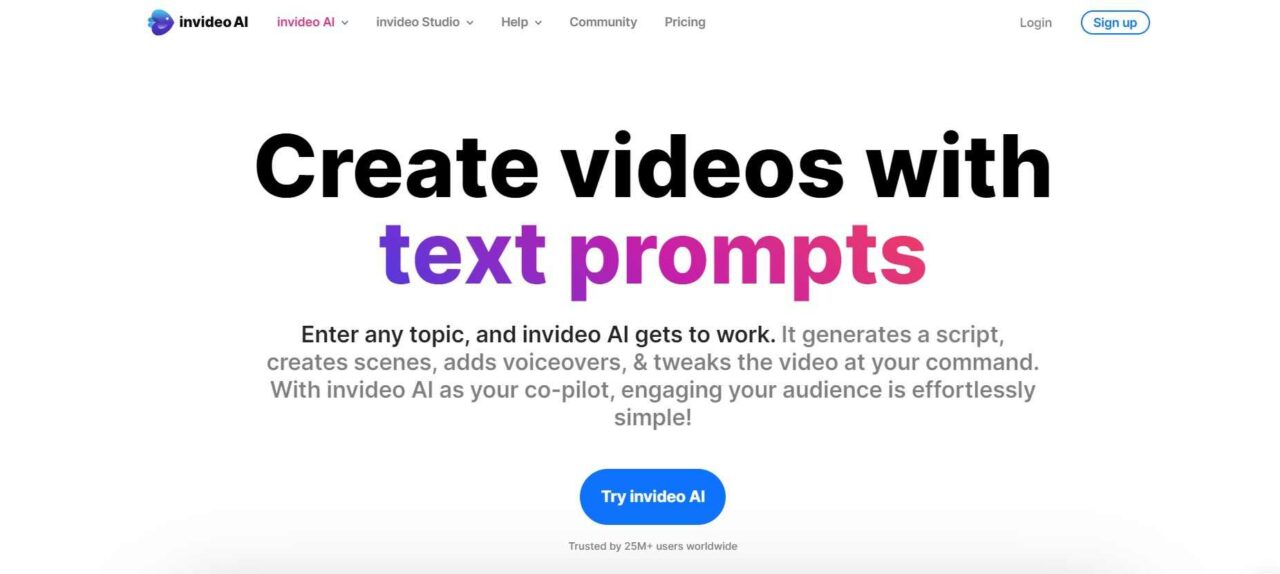 Invideo - best suited for simplifying video editing for beginners