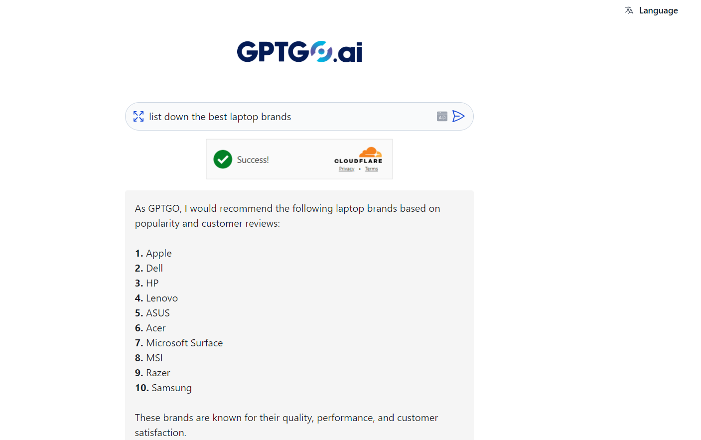 GPTGO-combines-Google-search-and-ChatGPT-response-capabilities-for-free-user-interactive-platform.