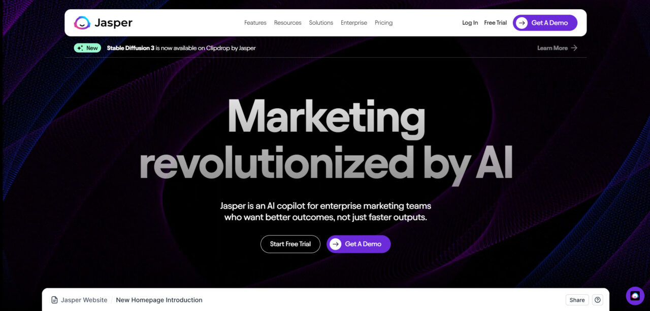 Jasper- AI- is- an- AI- writing-tool- designed- to- help- create- content- for- bloggers,- marketers- and- businesses.- Jasper- generates original, first-class content that is suitable for blogs, marketing texts and product descriptions by providing basic information
