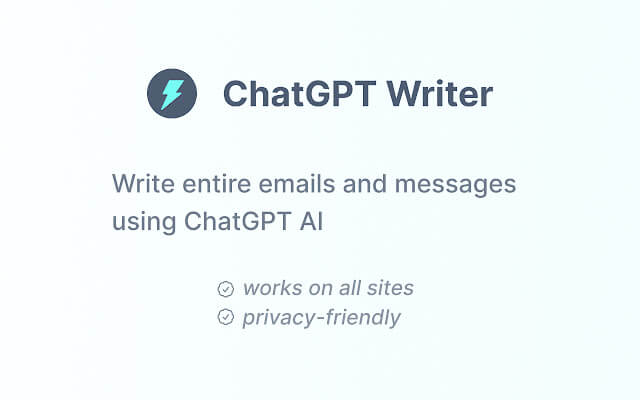  Schreibe E-Mails mit ChatGPT Writer für effiziente und ansprechende Kommunikation. 