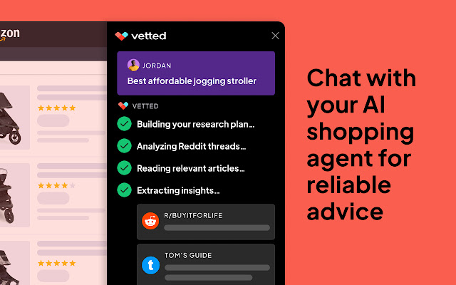  Discuter avec un agent de shopping AI pour des recommandations de produits personnalisées et une assistance shopping. 