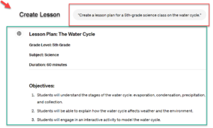 Generate a lesson plan for 5th-grade science class students easily with ChatGPT