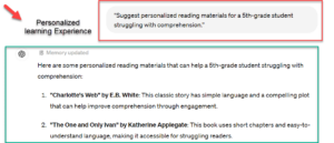 Suggest personalized reading materials for your class with ChatGPT