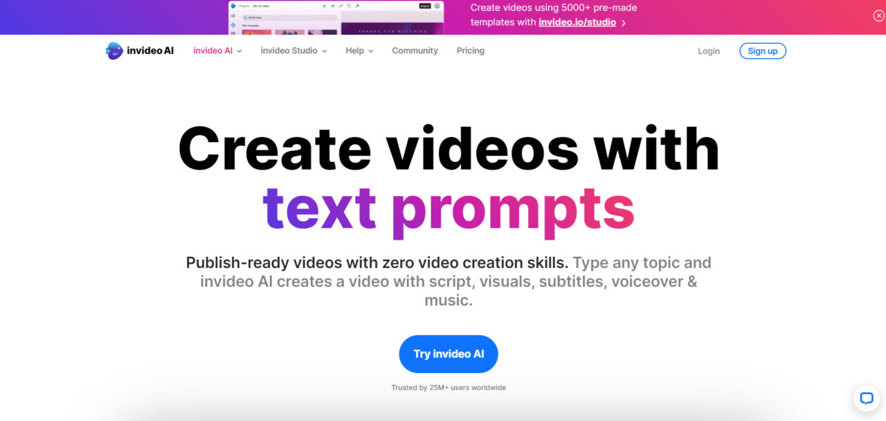  InVideo - Le meilleur pour le montage rapide de contenu pour les réseaux sociaux et la correction des couleurs. 