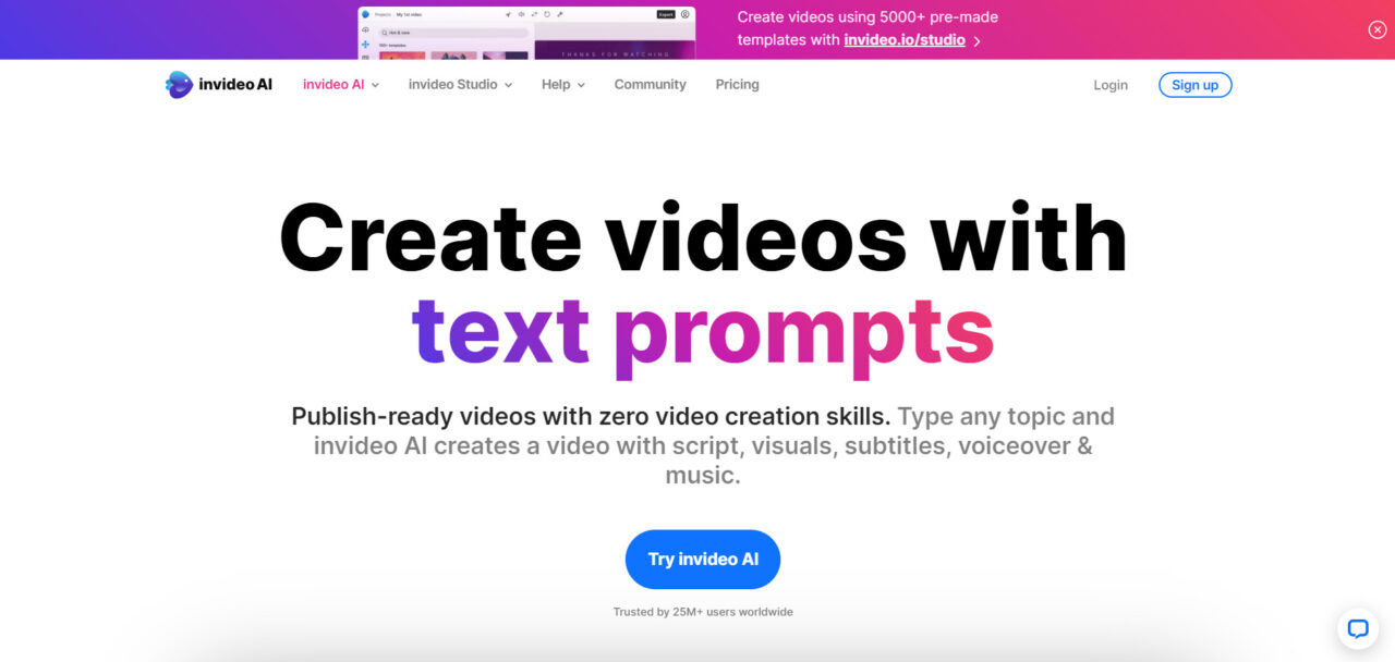  InVideo-AI simplifie la création de vidéos grâce à des fonctionnalités d'édition puissantes, des modèles et une automatisation pour une production de contenu de haute qualité. 