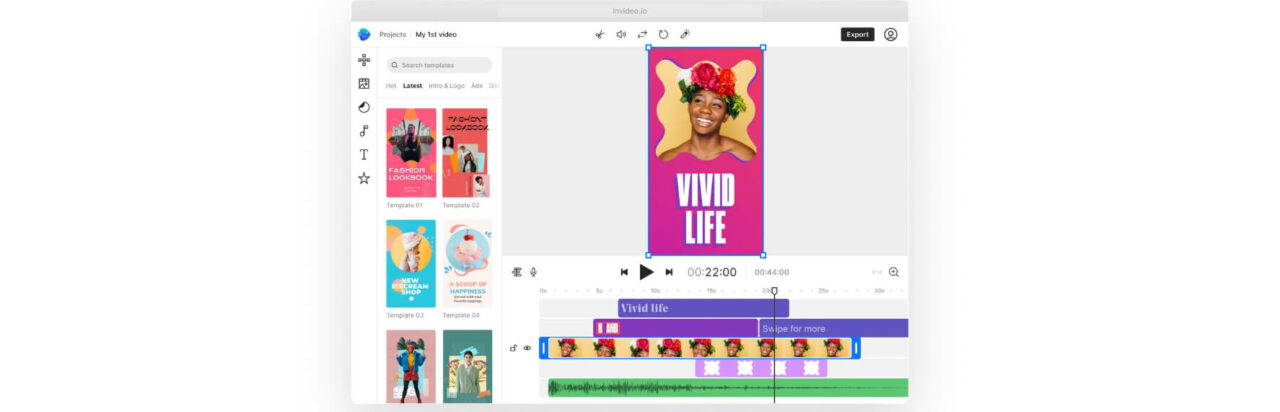  InVideo-Instagram-Reels-Maker é uma ferramenta de criação de vídeos que permite aos usuários criar conteúdo para o Instagram Reels. Com recursos fáceis de usar e uma ampla variedade de modelos e elementos, o InVideo-Instagram-Reels-Maker torna a criação de vídeos para o Instagram Reels rápida e simples. 