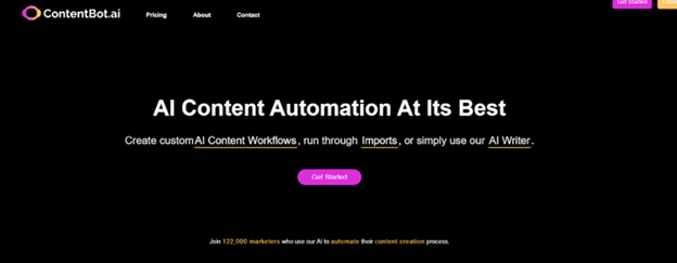  ContentBot.ai oferece escrita de IA com arrastar e soltar e suporta mais de 110 idiomas. 