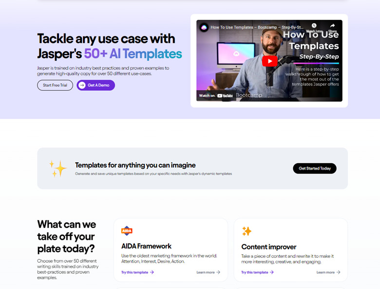 jasper-ai-offers-more-than-50-templates-catering-different-elements-of-content-strategies