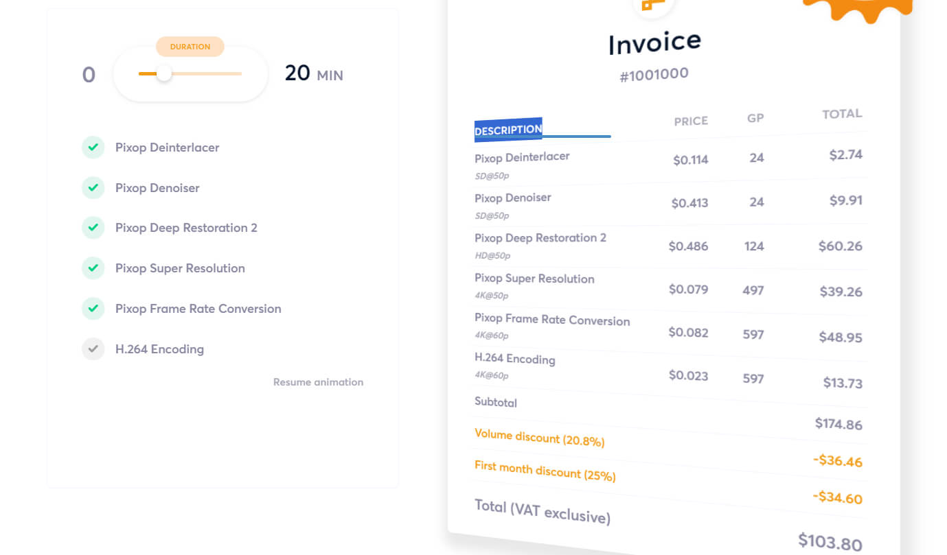 Digital invoice screenshot with payment and billing details visible on the screen.