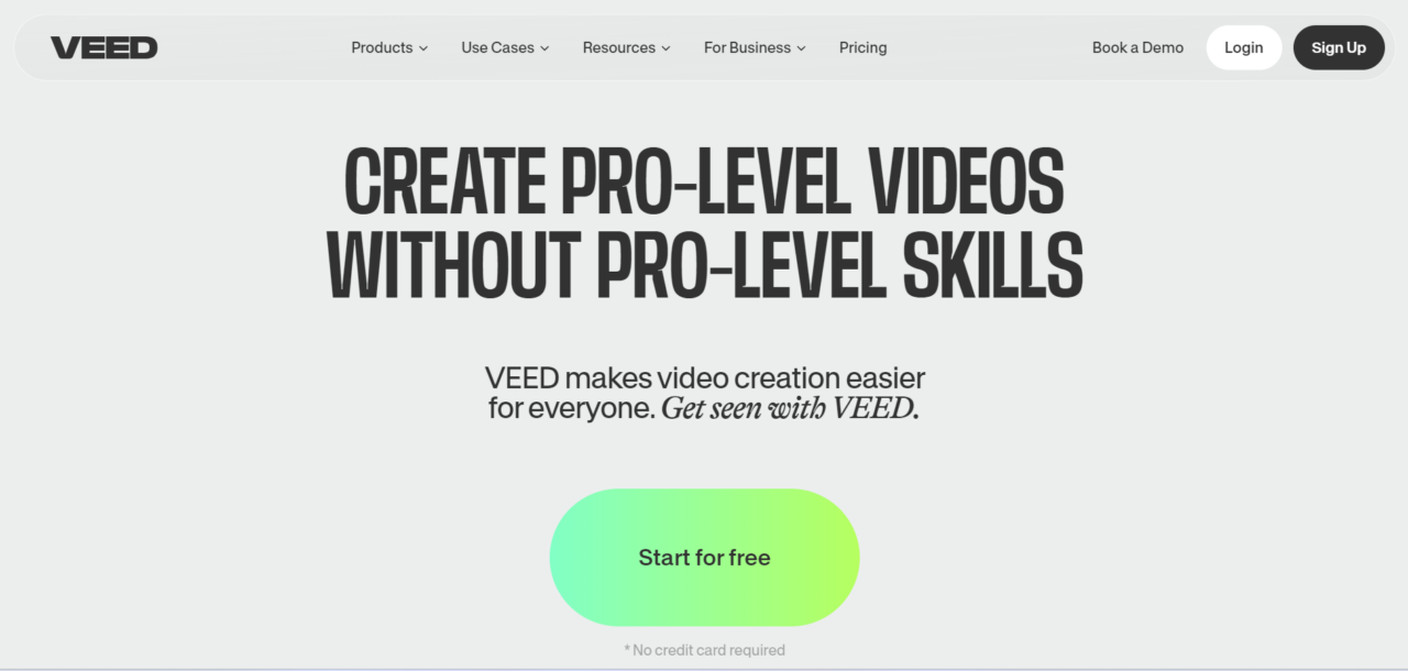  VEED-IO-Bestes für Online-Video-Editoren 
