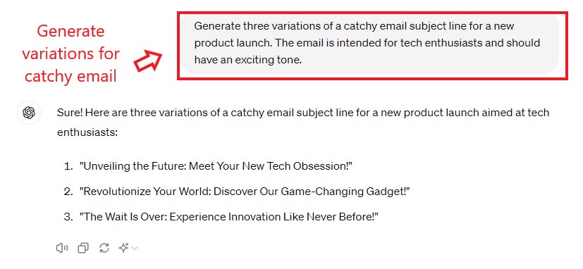 Verbessern Sie E-Mail-Marketing-Kampagnen - erstellen Sie eingängige Betreffzeilen - Chatgpt. 