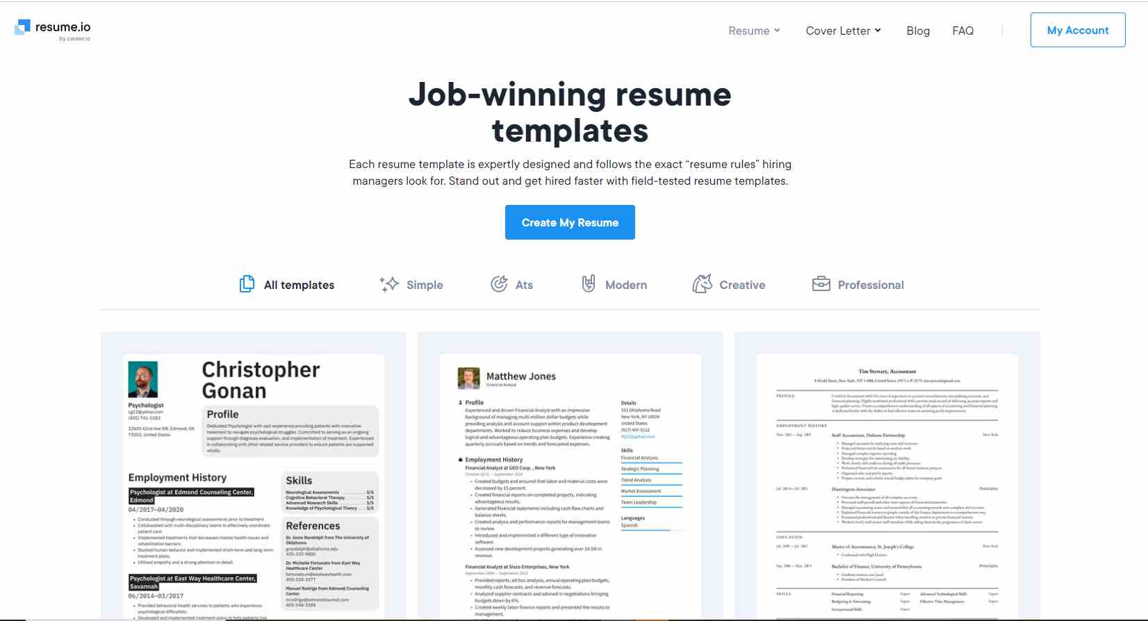 How-to-Use-AI-Tools-for-Writing-Resumes-Step-1-Click-on-Create-Resume