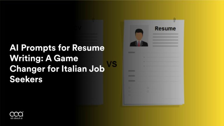 AI Prompts for Resume Writing: A Game Changer for Italian Job Seekers