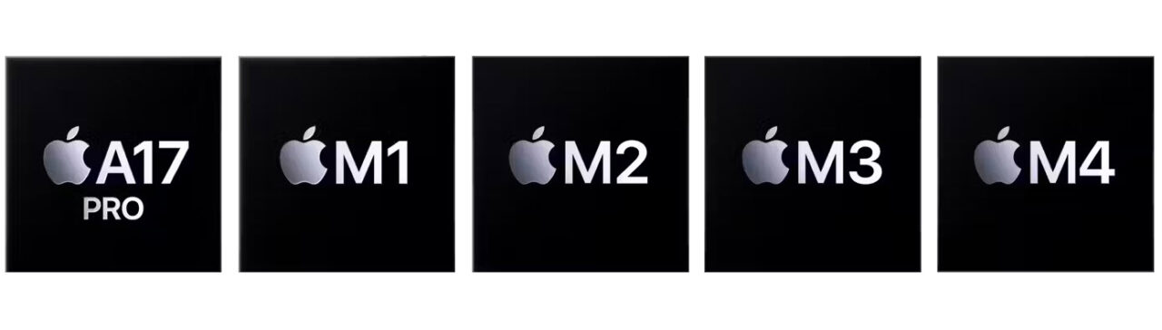 apple-a17-pro-m1-m2-m3-m4-chips-exibindo-compatibilidade-com-a-tecnologia-apple-intelligence