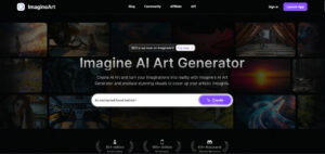 Imagineart-website-homepage-screenshot