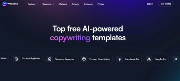 Writesonic-provides-a-comprehensive-library-of-templates