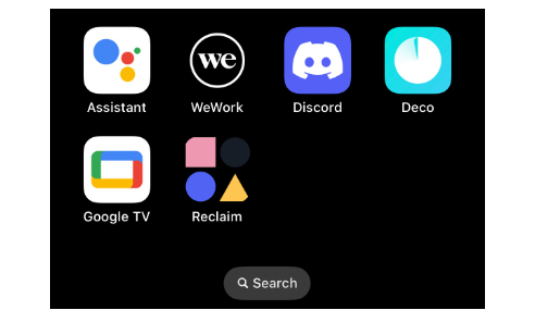  Icône de l'application Reclaim ajoutée à l'écran d'accueil de l'iPhone 