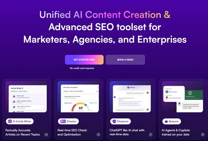 Writesonic-unified-AI-content-creation-and-SEO-toolset-for-marketers-agencies-and-enterprises-with-various-AI-tools