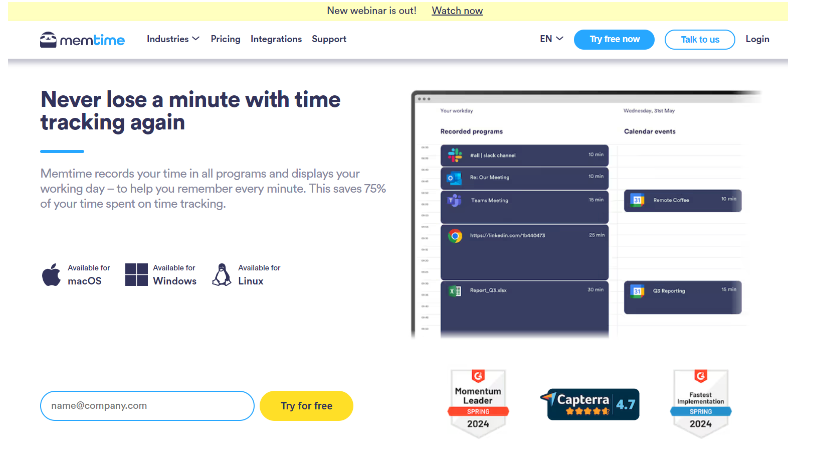 memtime-dashboard-showcasing-ai-powered-time-tracking-and-integration-tools