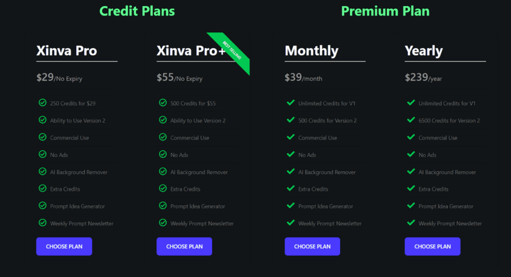 Xinva-AI-Best-for-User-friendly-and-Intuitive-Design-Interfaces-pricing