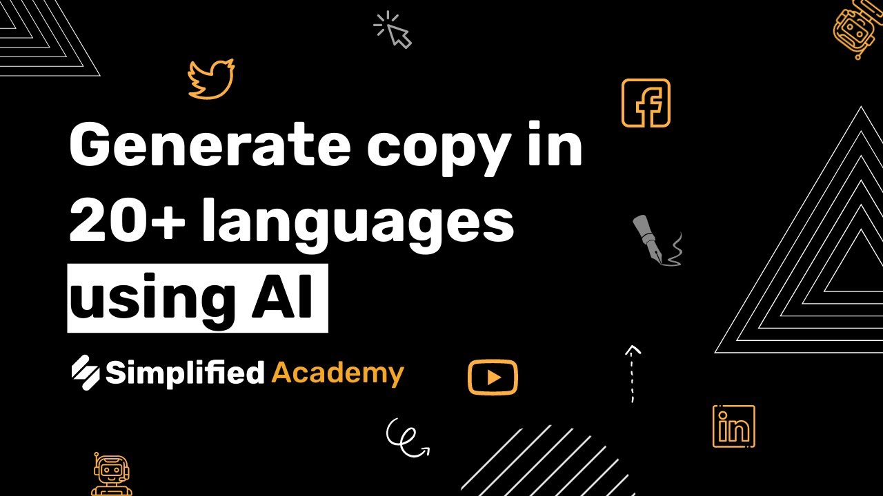  A inteligência artificial simplificada suporta múltiplos idiomas para a criação de conteúdo global. 