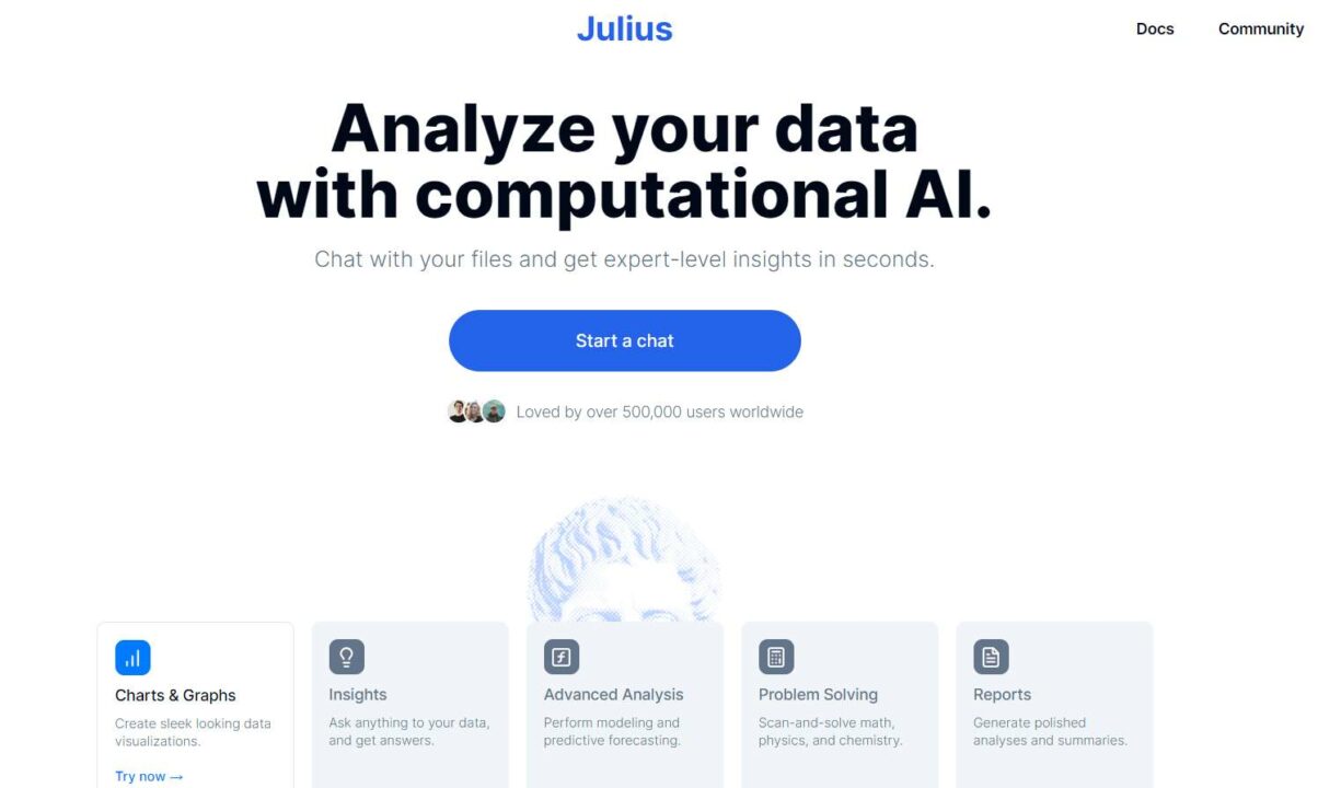 Julius-data-analysis-platform-featuring-advanced-visualizations-and-problem-solving-tools