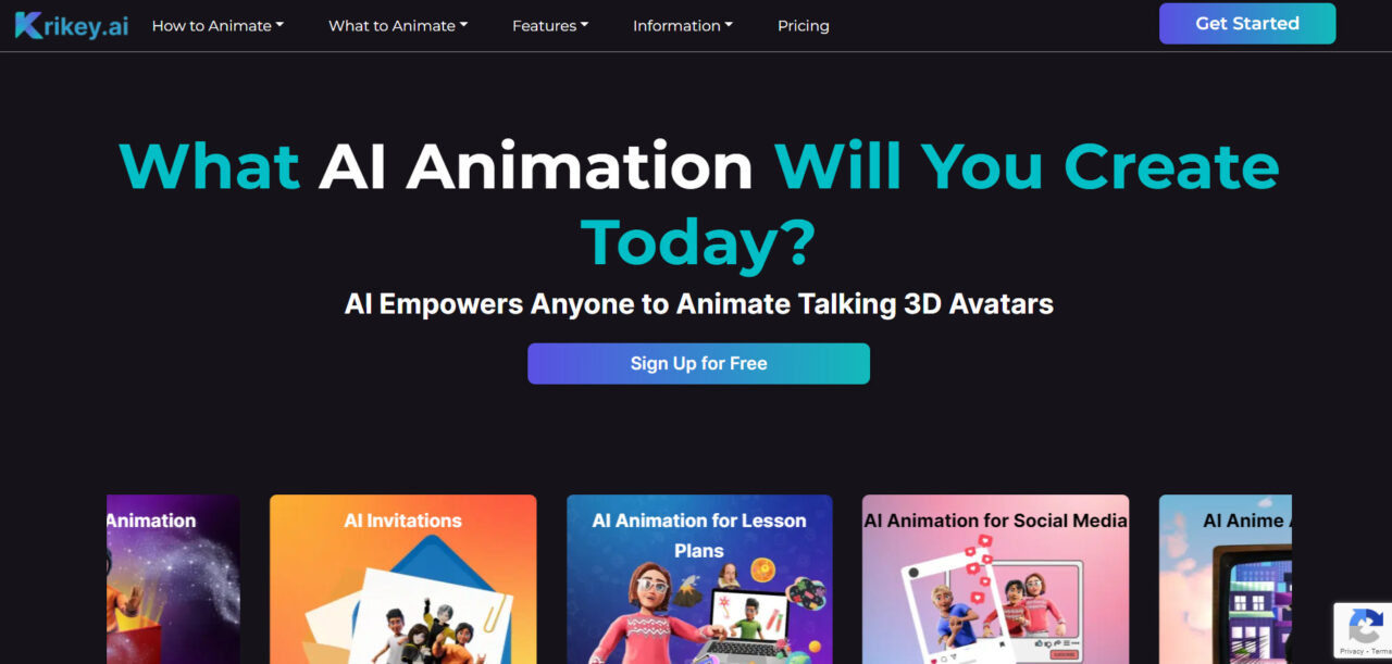  Gli strumenti di animazione AI di Krikey consentono agli utenti di creare facilmente avatar e video 3D coinvolgenti. 